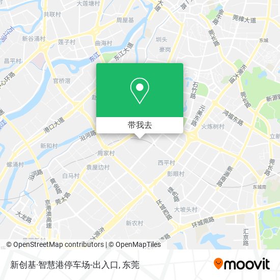 新创基·智慧港停车场-出入口地图