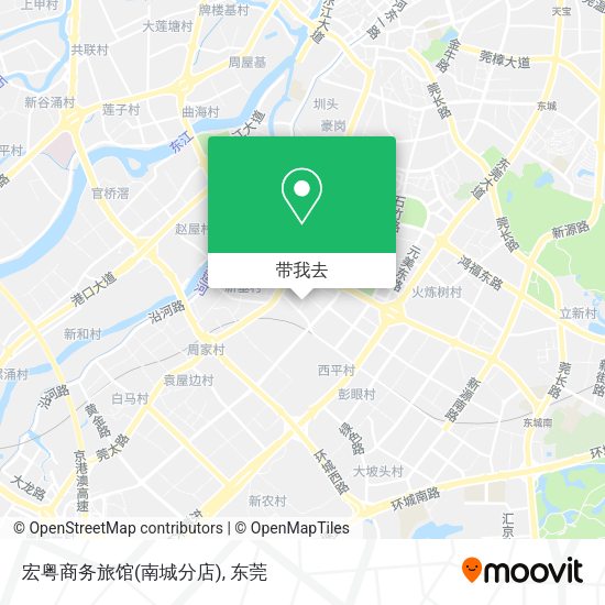 宏粤商务旅馆(南城分店)地图