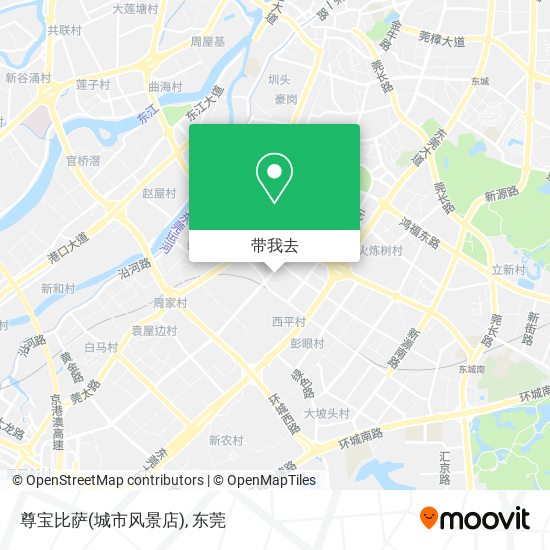 尊宝比萨(城市风景店)地图