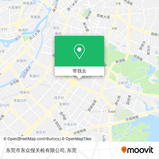 东莞市东众报关检有限公司地图