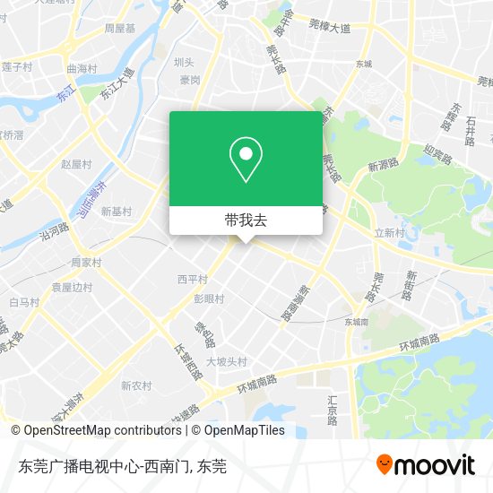 东莞广播电视中心-西南门地图