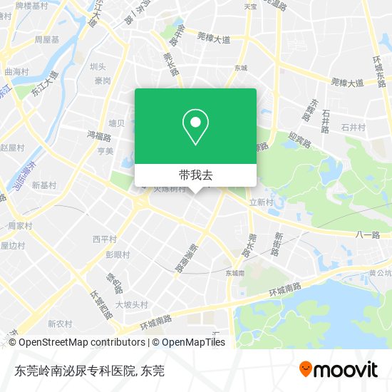 东莞岭南泌尿专科医院地图