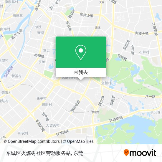 东城区火炼树社区劳动服务站地图