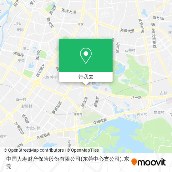 中国人寿财产保险股份有限公司(东莞中心支公司)地图