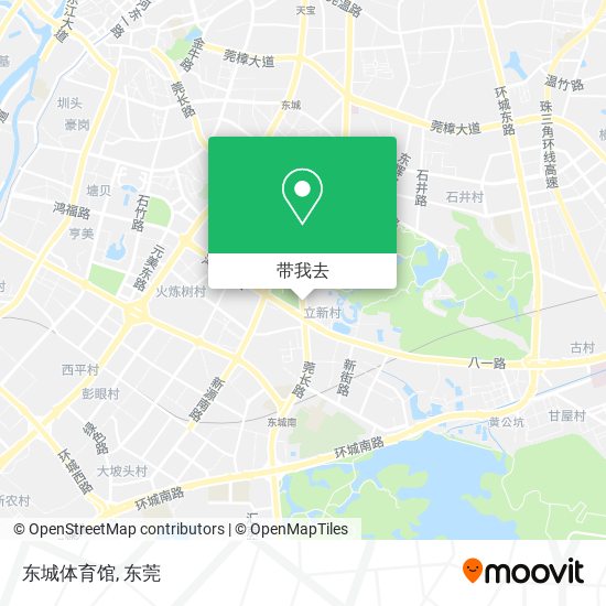 东城体育馆地图