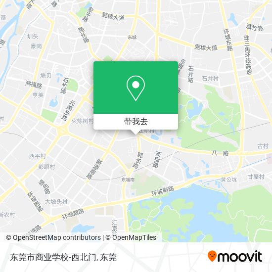 东莞市商业学校-西北门地图