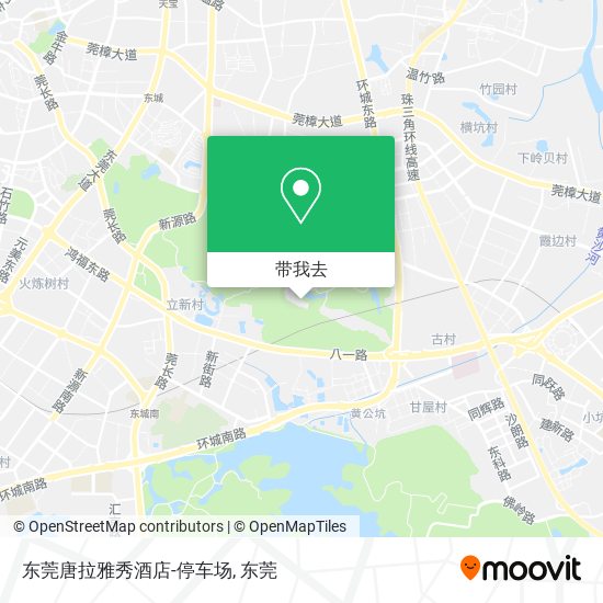 东莞唐拉雅秀酒店-停车场地图