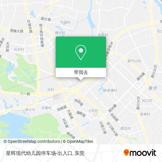 星晖现代幼儿园停车场-出入口地图
