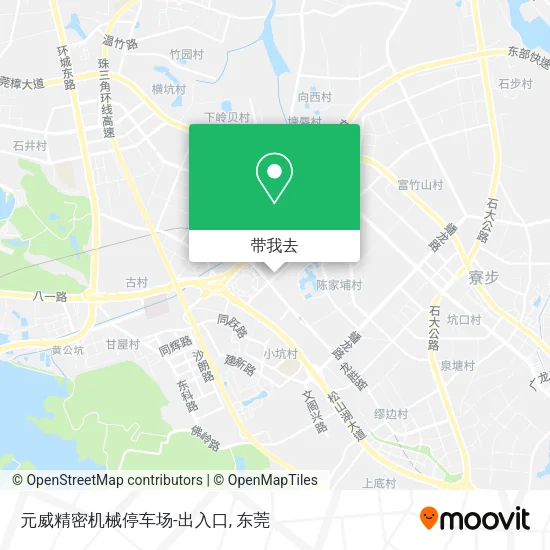 元威精密机械停车场-出入口地图
