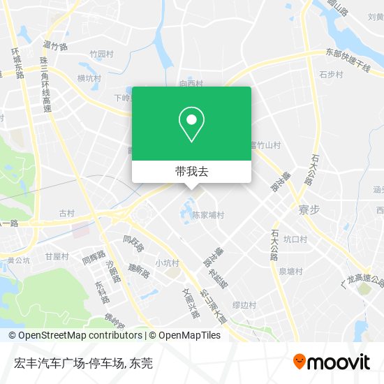 宏丰汽车广场-停车场地图