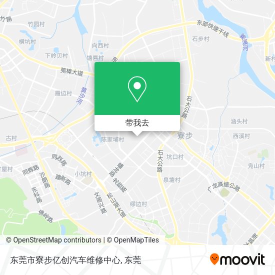 东莞市寮步亿创汽车维修中心地图