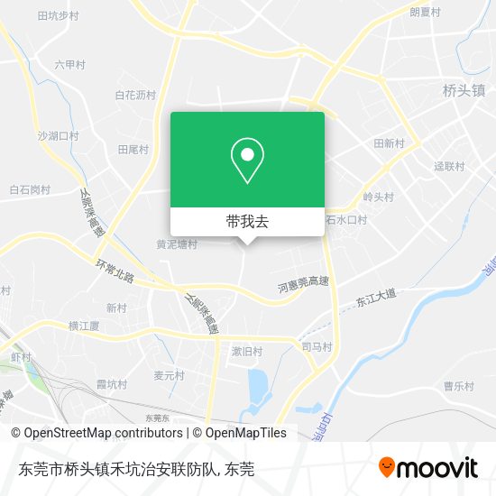 东莞市桥头镇禾坑治安联防队地图