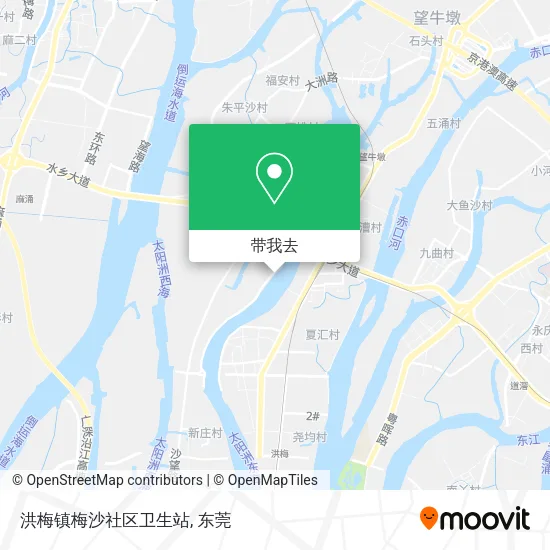 洪梅镇梅沙社区卫生站地图