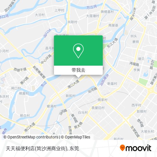 天天福便利店(简沙洲商业街)地图
