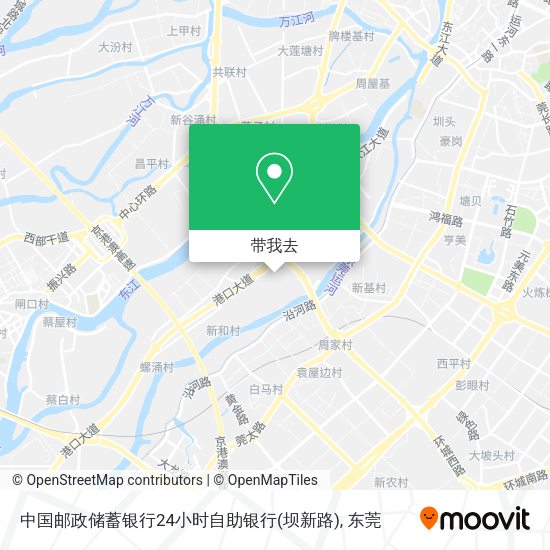 中国邮政储蓄银行24小时自助银行(坝新路)地图