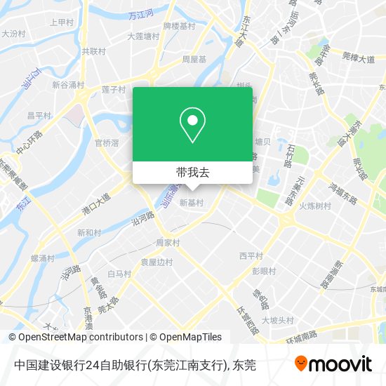 中国建设银行24自助银行(东莞江南支行)地图
