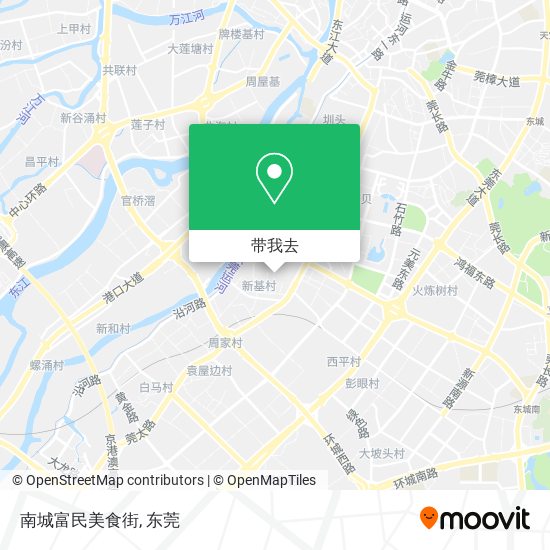 南城富民美食街地图