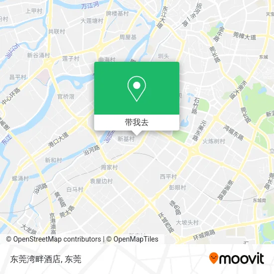 东莞湾畔酒店地图