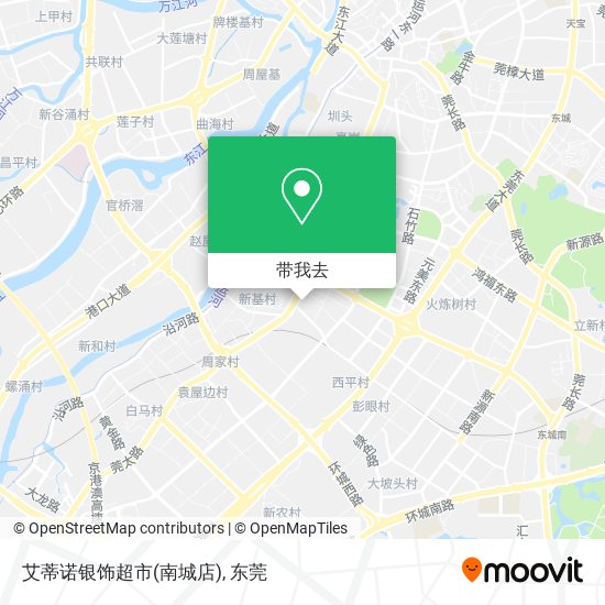 艾蒂诺银饰超市(南城店)地图
