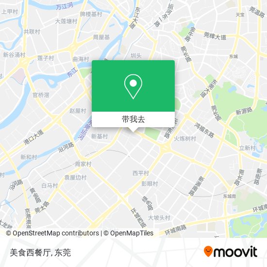 美食西餐厅地图