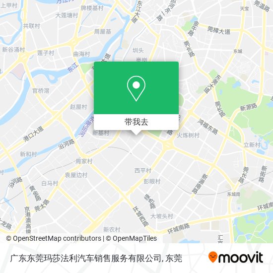 广东东莞玛莎法利汽车销售服务有限公司地图