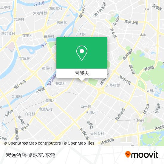 宏远酒店-桌球室地图