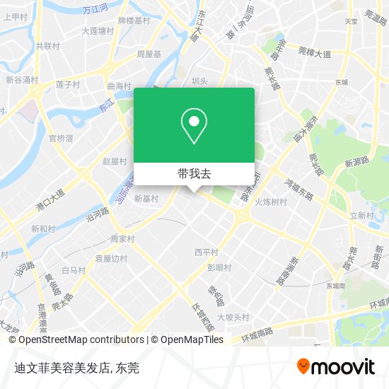 迪文菲美容美发店地图