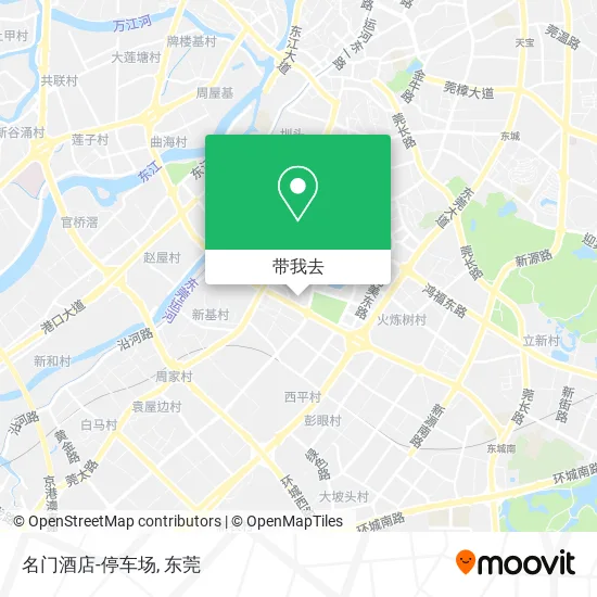 名门酒店-停车场地图