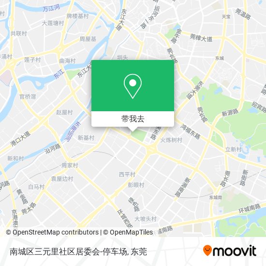 南城区三元里社区居委会-停车场地图