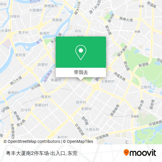 粤丰大厦南2停车场-出入口地图