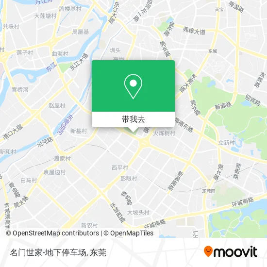名门世家-地下停车场地图