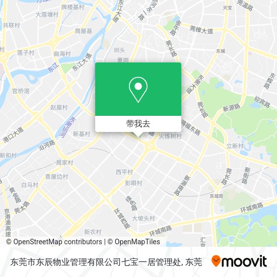 东莞市东辰物业管理有限公司七宝一居管理处地图