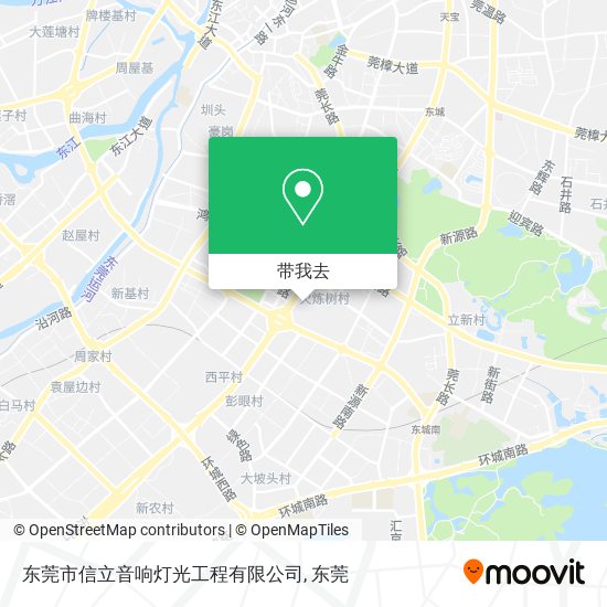 东莞市信立音响灯光工程有限公司地图