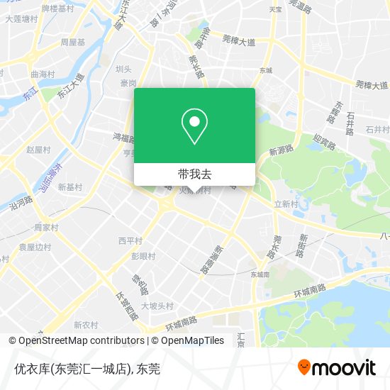 优衣库(东莞汇一城店)地图