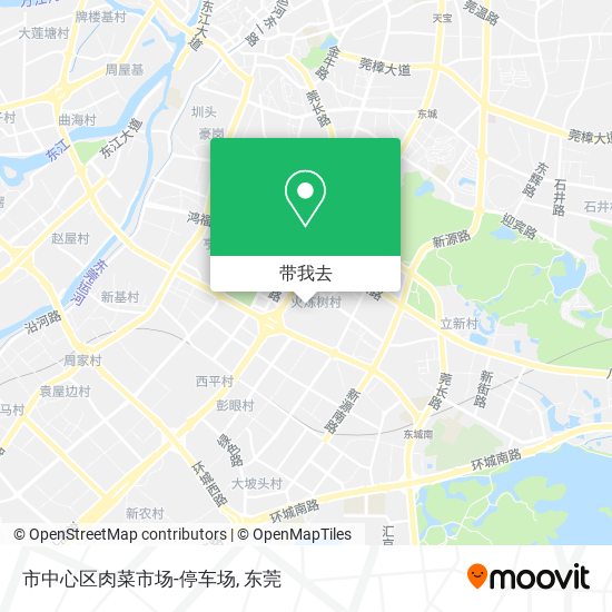 市中心区肉菜市场-停车场地图