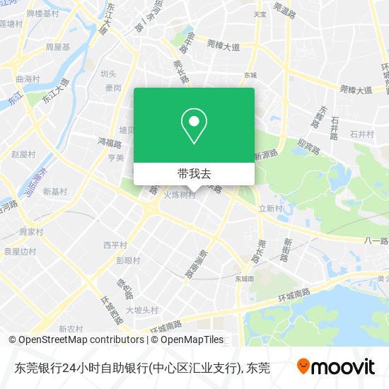 东莞银行24小时自助银行(中心区汇业支行)地图