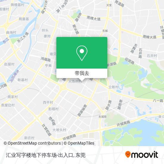 汇业写字楼地下停车场-出入口地图