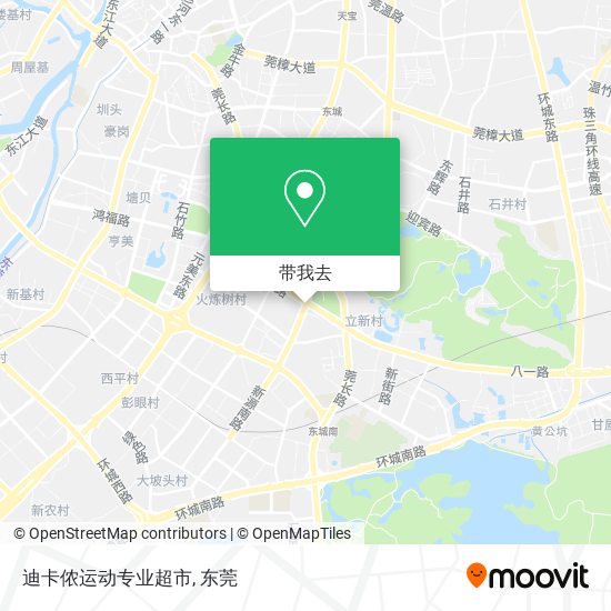 迪卡侬运动专业超市地图