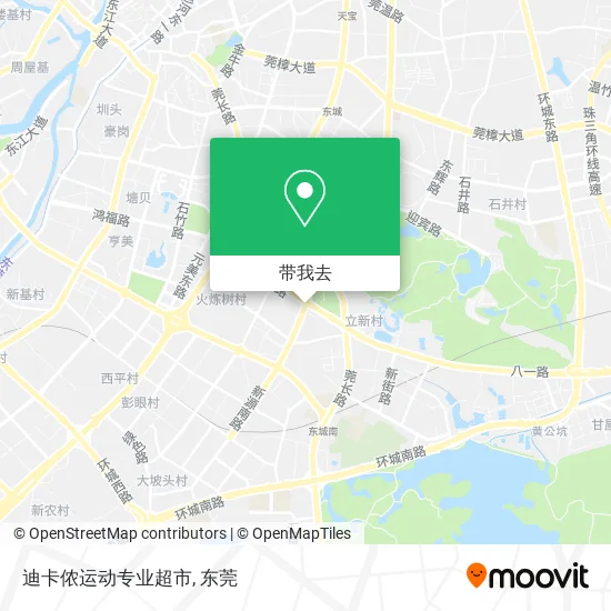 迪卡侬运动专业超市地图