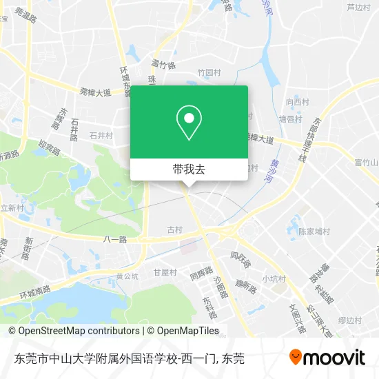东莞市中山大学附属外国语学校-西一门地图
