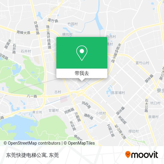 东莞快捷电梯公寓地图