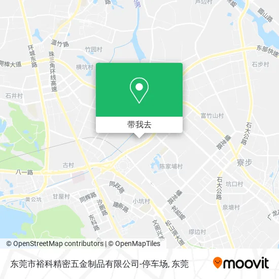 东莞市裕科精密五金制品有限公司-停车场地图