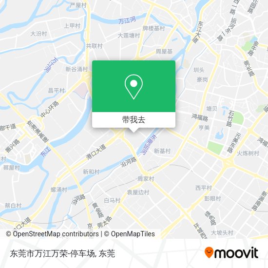 东莞市万江万荣-停车场地图