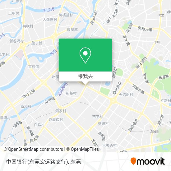 中国银行(东莞宏远路支行)地图