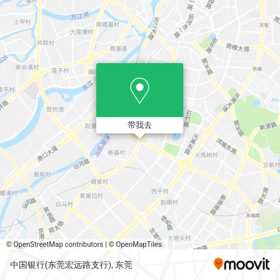 中国银行(东莞宏远路支行)地图