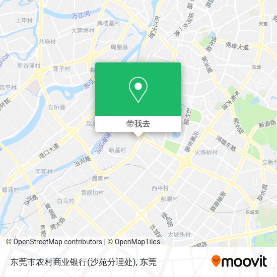 东莞市农村商业银行(沙苑分理处)地图