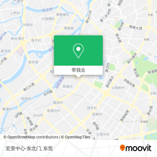 宏景中心-东北门地图