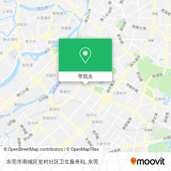 东莞市南城区篁村社区卫生服务站地图