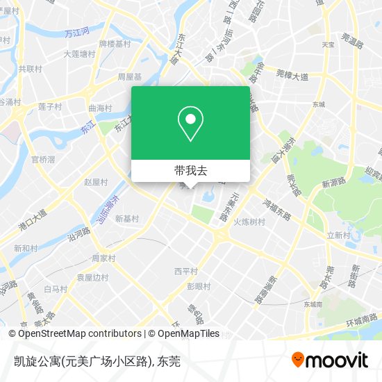 凯旋公寓(元美广场小区路)地图