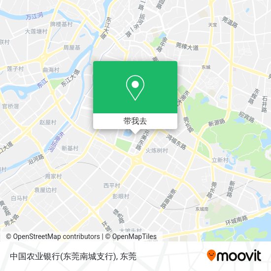 中国农业银行(东莞南城支行)地图